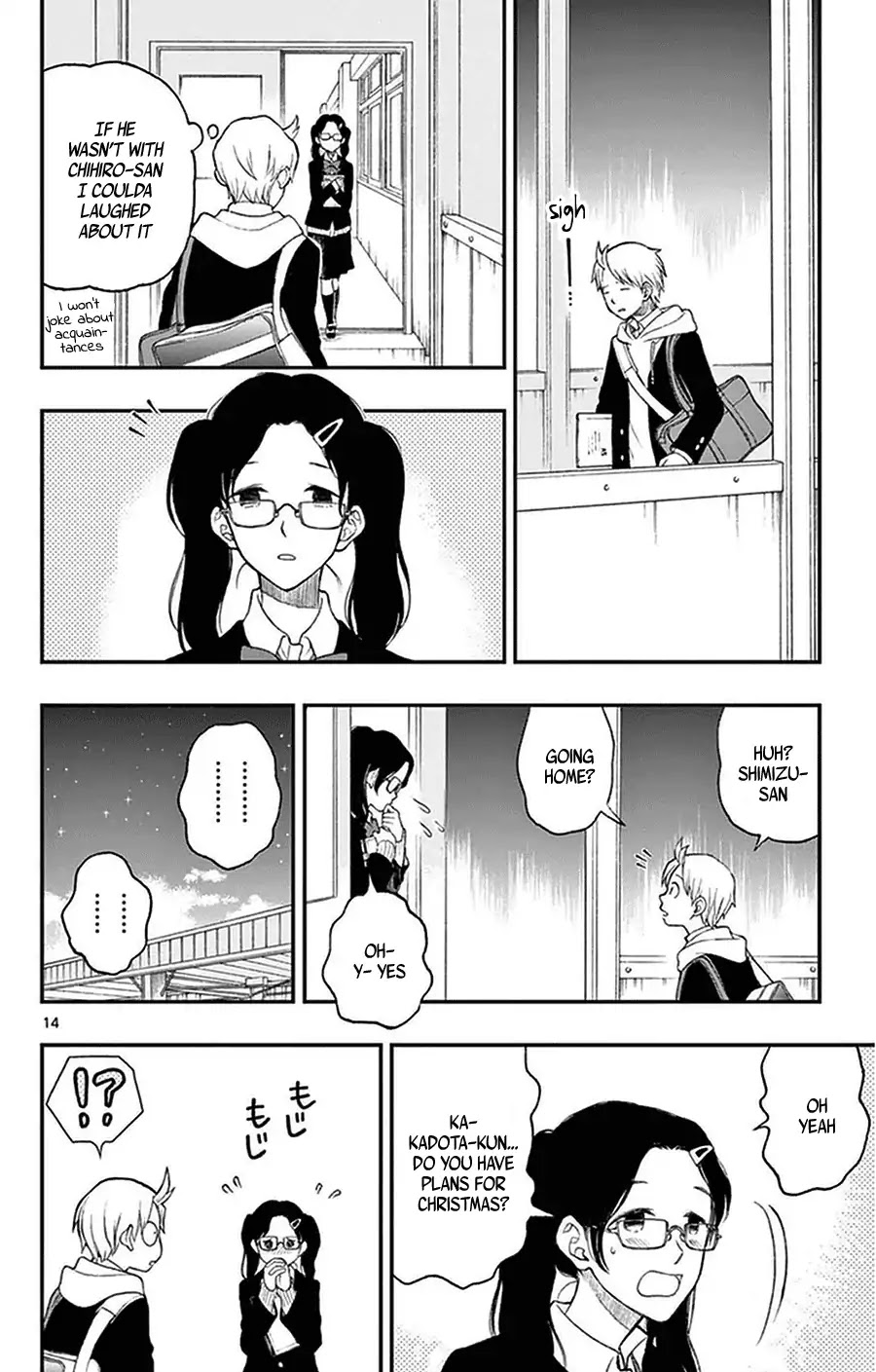 Yugami-kun ni wa Tomodachi ga Inai Chapter 40 page 14 - Chapter 40: Watanuki-san Can't Turn Them Down