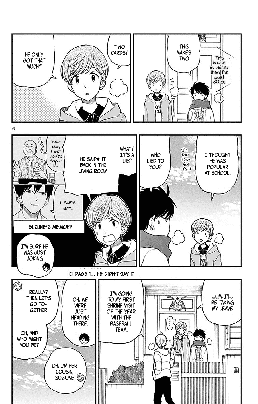 Yugami-kun ni wa Tomodachi ga Inai Chapter 42 page 8 - Chapter 42: Yugami-kun's New Year