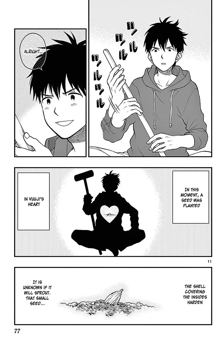 Yugami-kun ni wa Tomodachi ga Inai Chapter 44 page 11 - Chapter 44: Yugami-kun's Third Semester