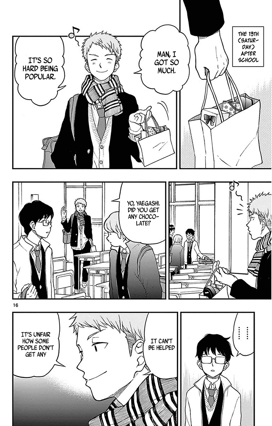 Yugami-kun ni wa Tomodachi ga Inai Chapter 45 page 16 - Chapter 45: Yugami-kun and Valentine's