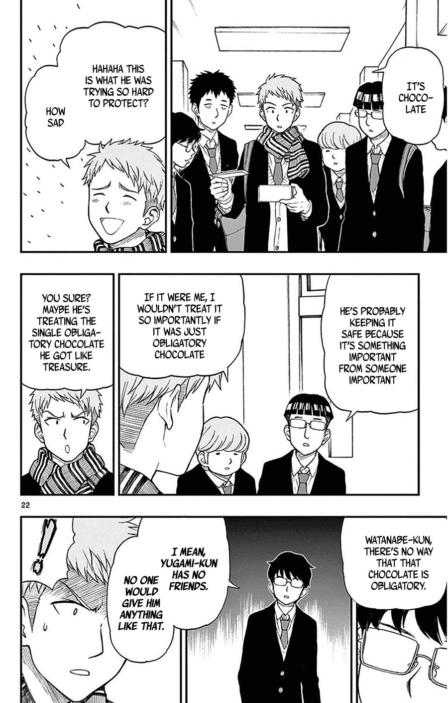 Yugami-kun ni wa Tomodachi ga Inai Chapter 45 page 22 - Chapter 45: Yugami-kun and Valentine's