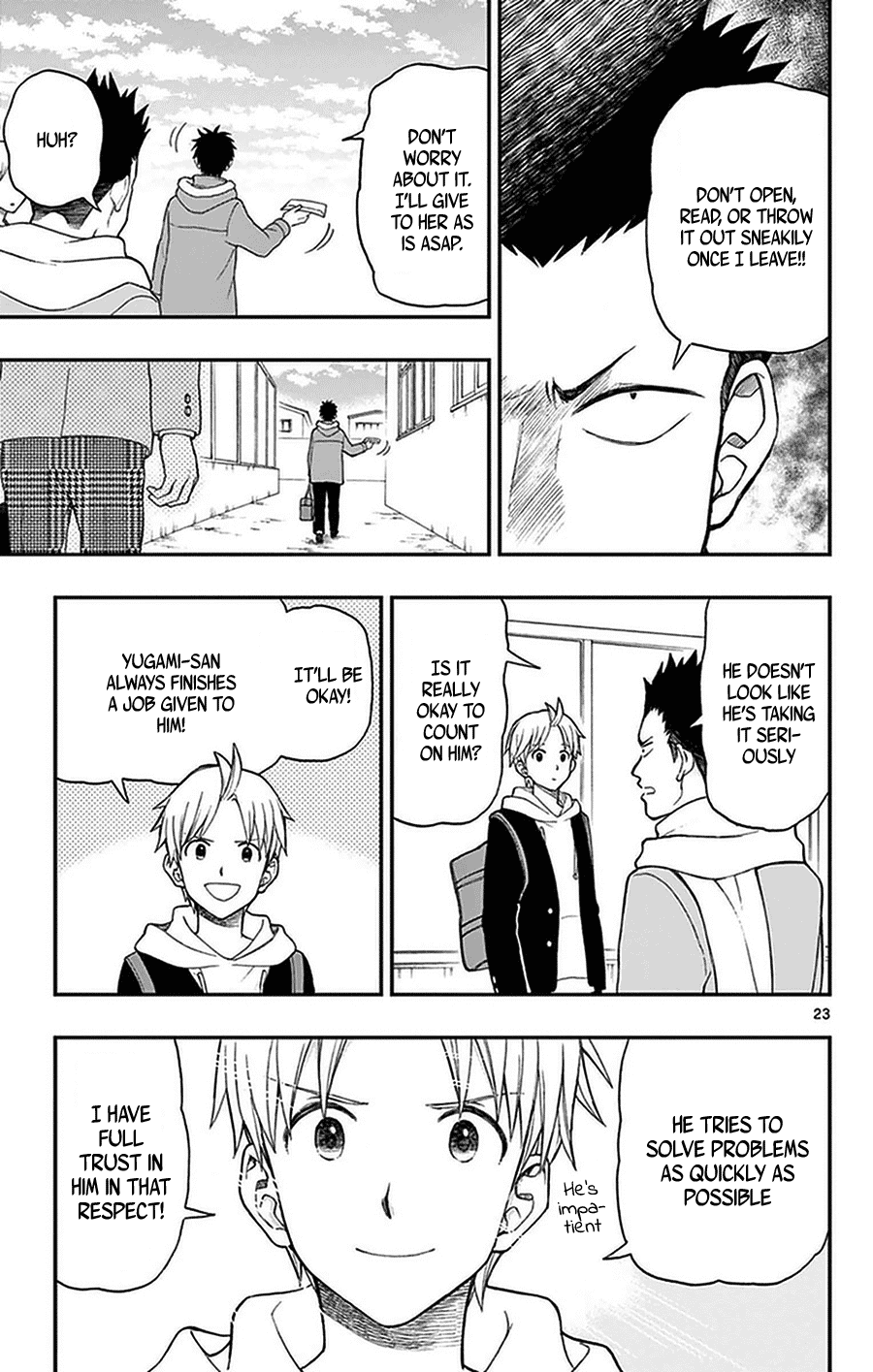 Yugami-kun ni wa Tomodachi ga Inai Chapter 47 page 25 - Chapter 47: Yugami-kun Delivers