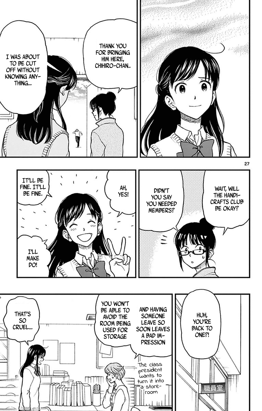 Yugami-kun ni wa Tomodachi ga Inai Chapter 49 page 27 - Chapter 49: Watanuki-san Can't Gather