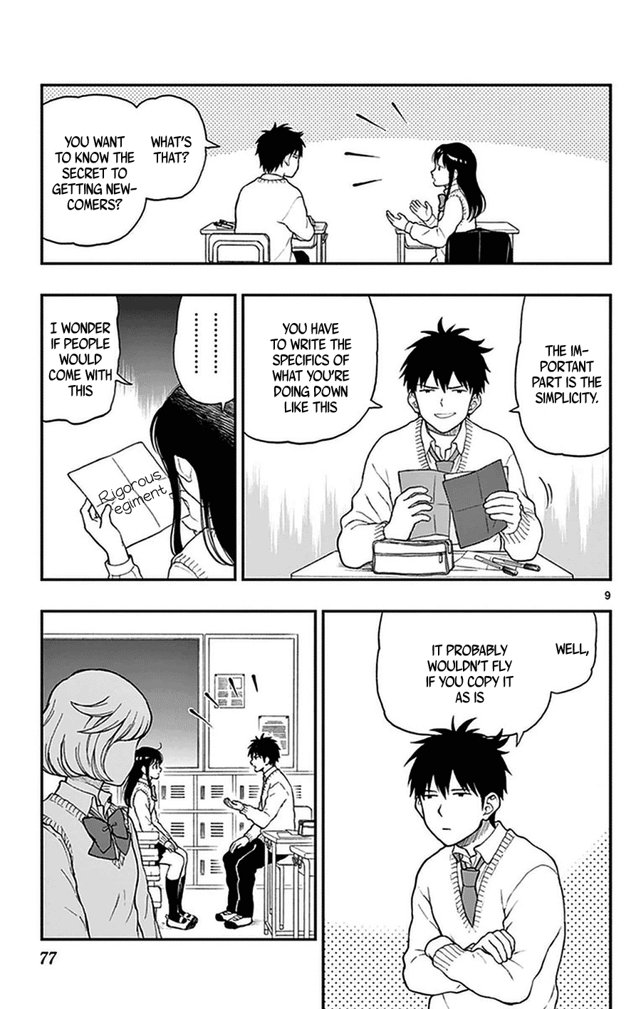 Yugami-kun ni wa Tomodachi ga Inai Chapter 49 page 9 - Chapter 49: Watanuki-san Can't Gather