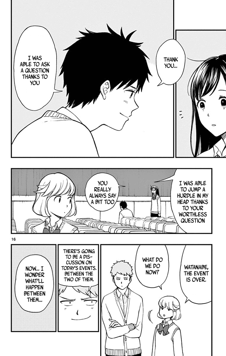 Yugami-kun ni wa Tomodachi ga Inai Chapter 78 page 16 - Chapter 78: Heiraku Throws a Question