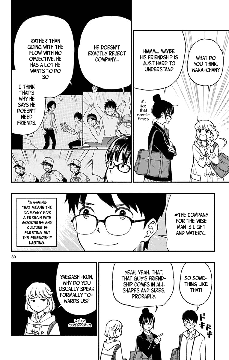 Yugami-kun ni wa Tomodachi ga Inai Chapter 78 page 30 - Chapter 78: Heiraku Throws a Question