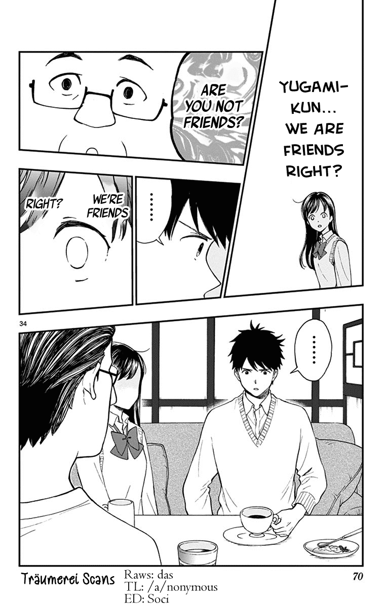 Yugami-kun ni wa Tomodachi ga Inai Chapter 78 page 34 - Chapter 78: Heiraku Throws a Question