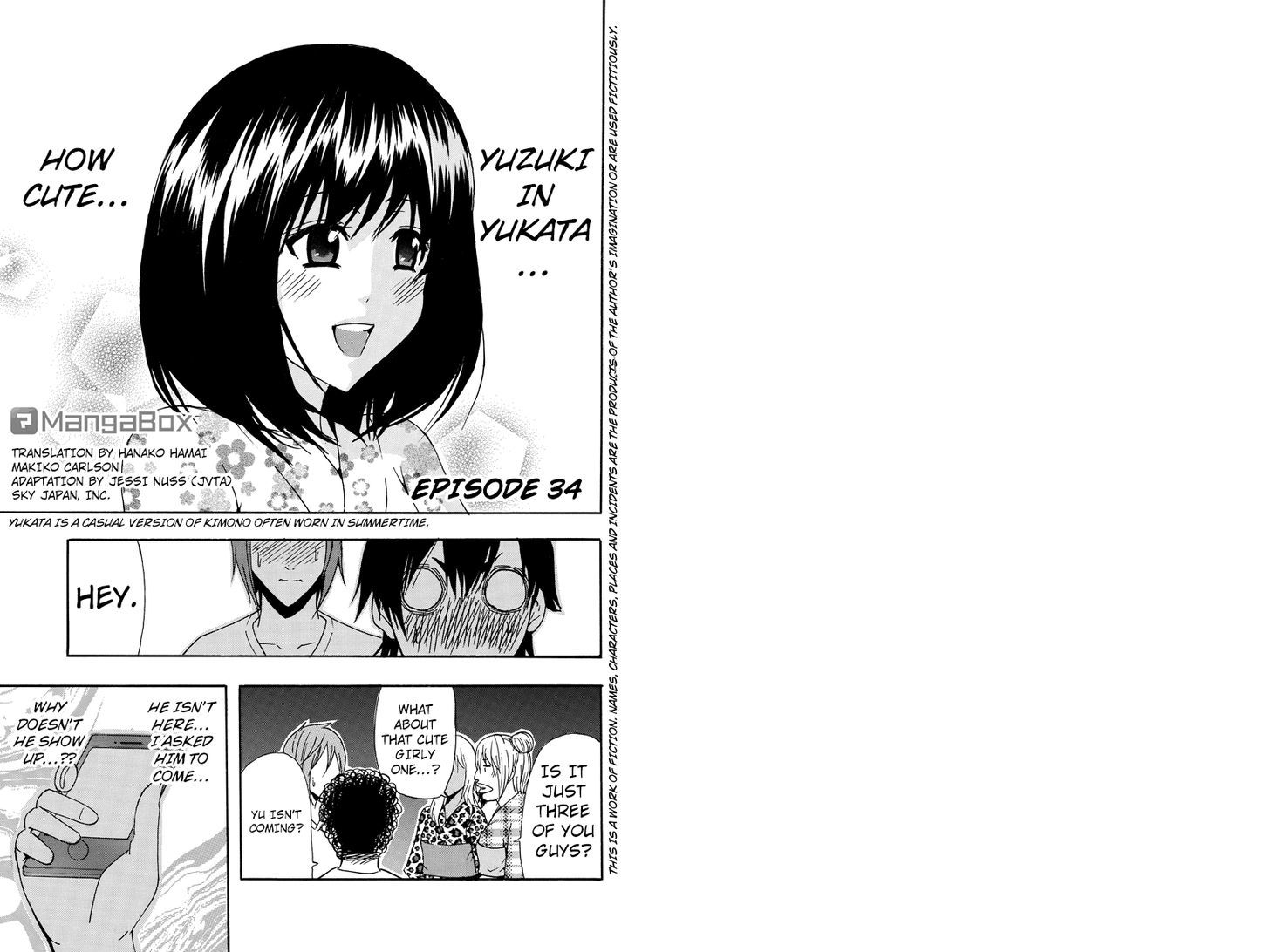 Yugawara-kun wa Ooyamada Danshi Koukou de Moteru Houhou o Kangaeteita ga Chapter 34 page 1 - Chapter 34