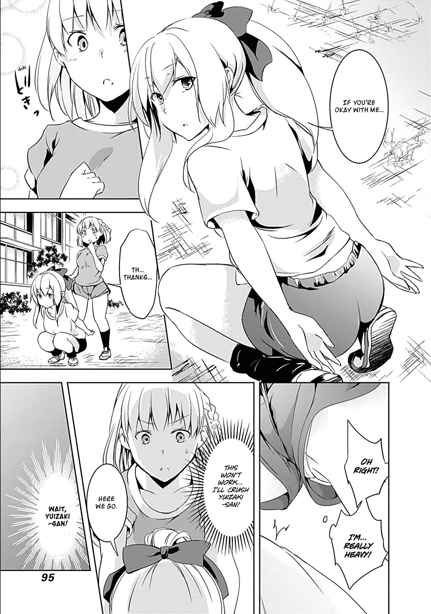 Yuizaki-san ha Nageru! Chapter 20 page 12 - Chapter 20: Yuizaki-san Goes Piggyback.