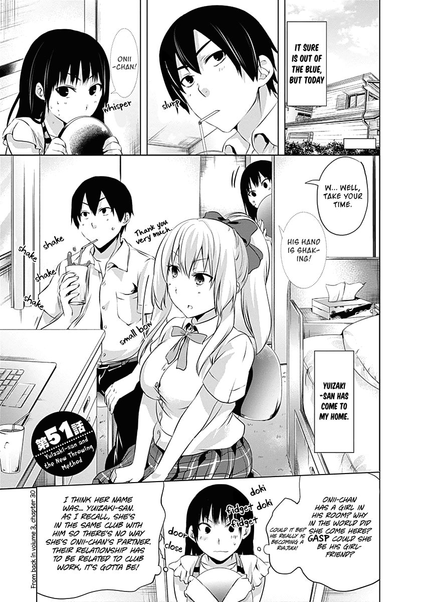 Yuizaki-san ha Nageru! Chapter 51 page 7 - Chapter 51: Yuizaki-san and the New Throwing Method.