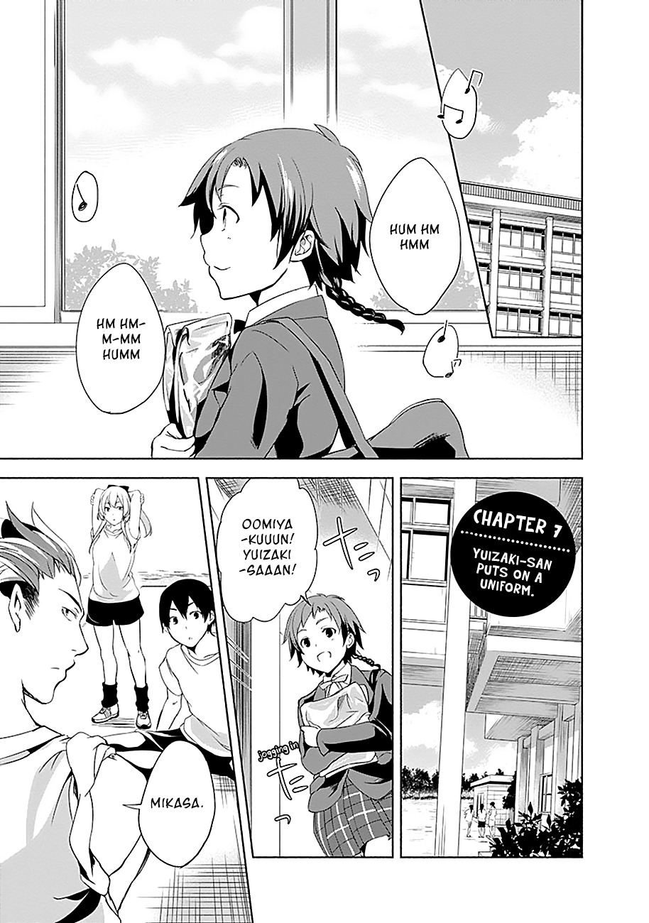 Yuizaki-san ha Nageru! Chapter 7 page 3 - Chapter 7: Yuizaki-san Puts On a Uniform.