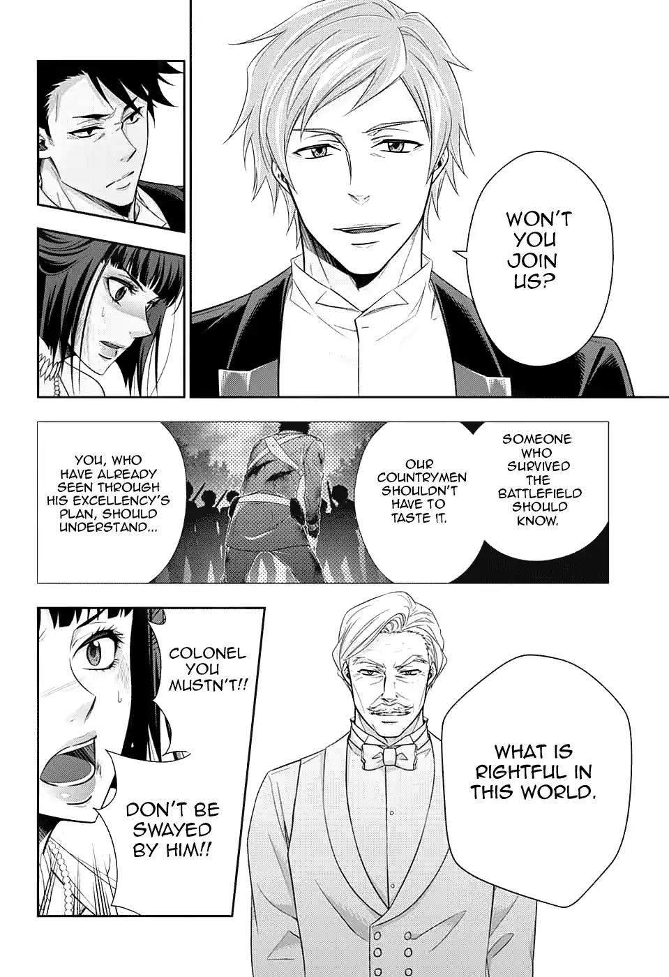 Yukoku no Moriarty Chapter 14 page 11 - Chapter 14: The Man With The Golden Army Act.3
