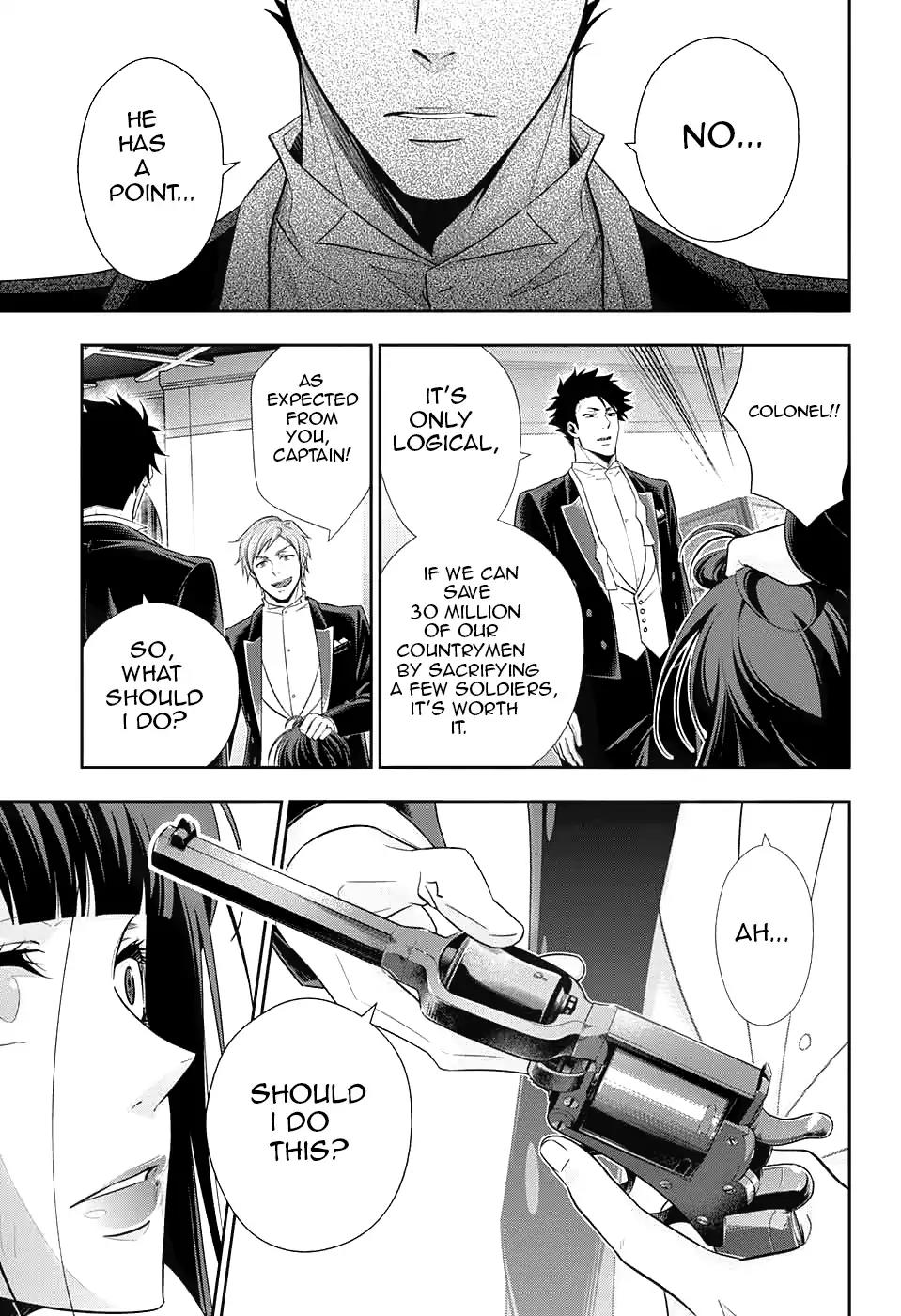 Yukoku no Moriarty Chapter 14 page 12 - Chapter 14: The Man With The Golden Army Act.3