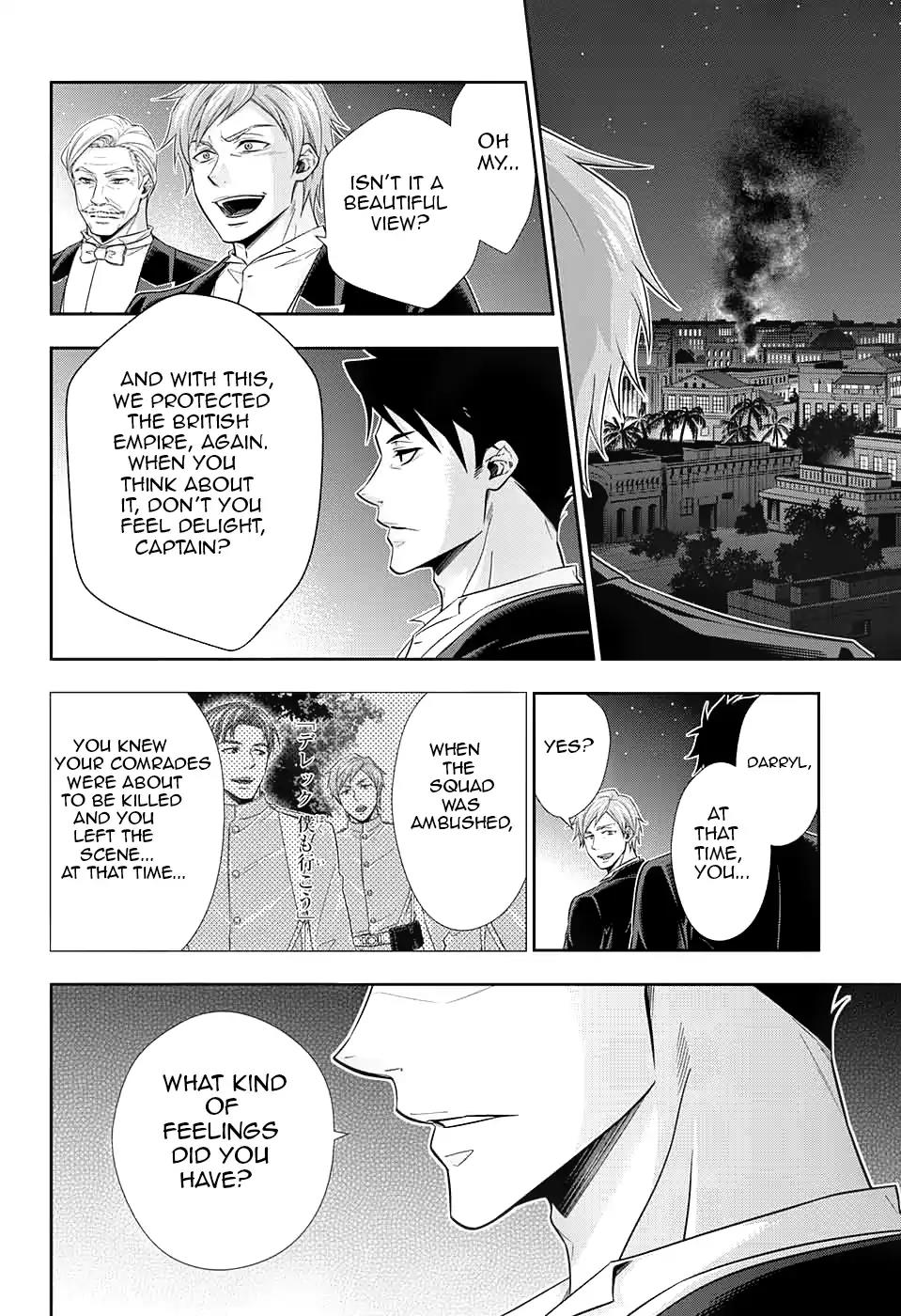Yukoku no Moriarty Chapter 14 page 17 - Chapter 14: The Man With The Golden Army Act.3