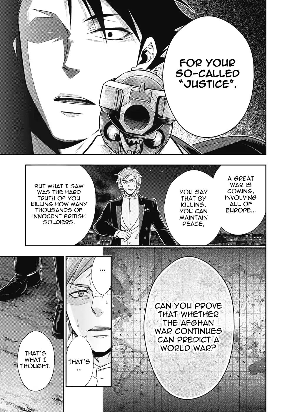 Yukoku no Moriarty Chapter 14 page 20 - Chapter 14: The Man With The Golden Army Act.3