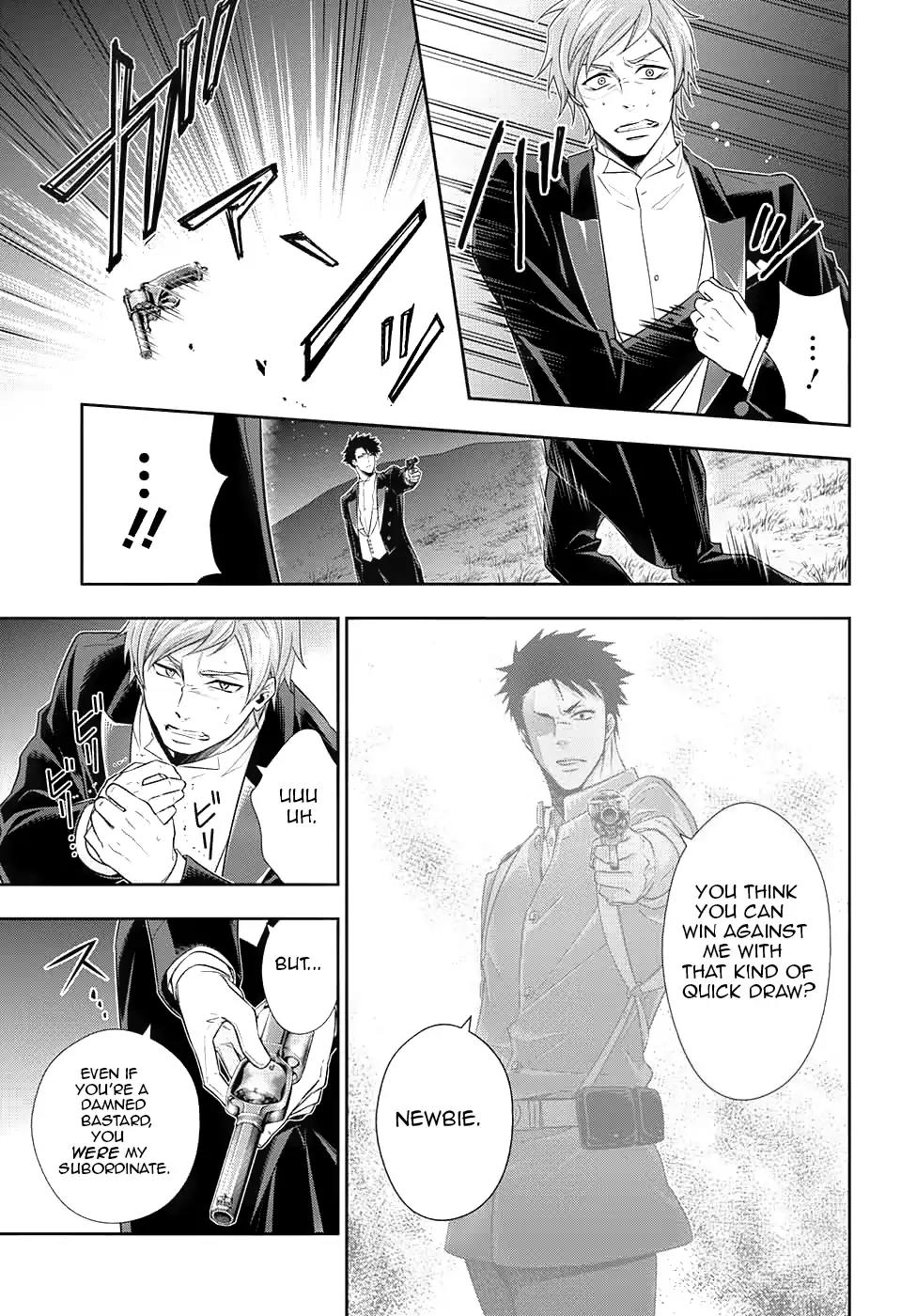 Yukoku no Moriarty Chapter 14 page 22 - Chapter 14: The Man With The Golden Army Act.3