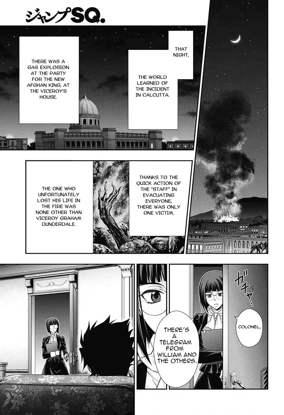 Yukoku no Moriarty Chapter 14 page 32 - Chapter 14: The Man With The Golden Army Act.3