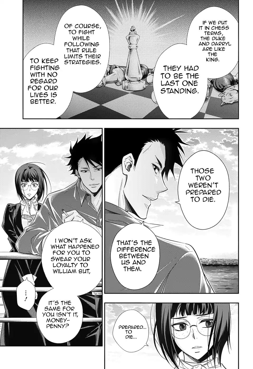 Yukoku no Moriarty Chapter 14 page 42 - Chapter 14: The Man With The Golden Army Act.3