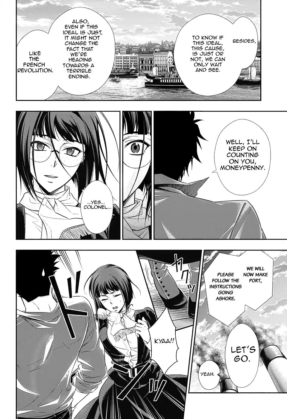 Yukoku no Moriarty Chapter 14 page 43 - Chapter 14: The Man With The Golden Army Act.3