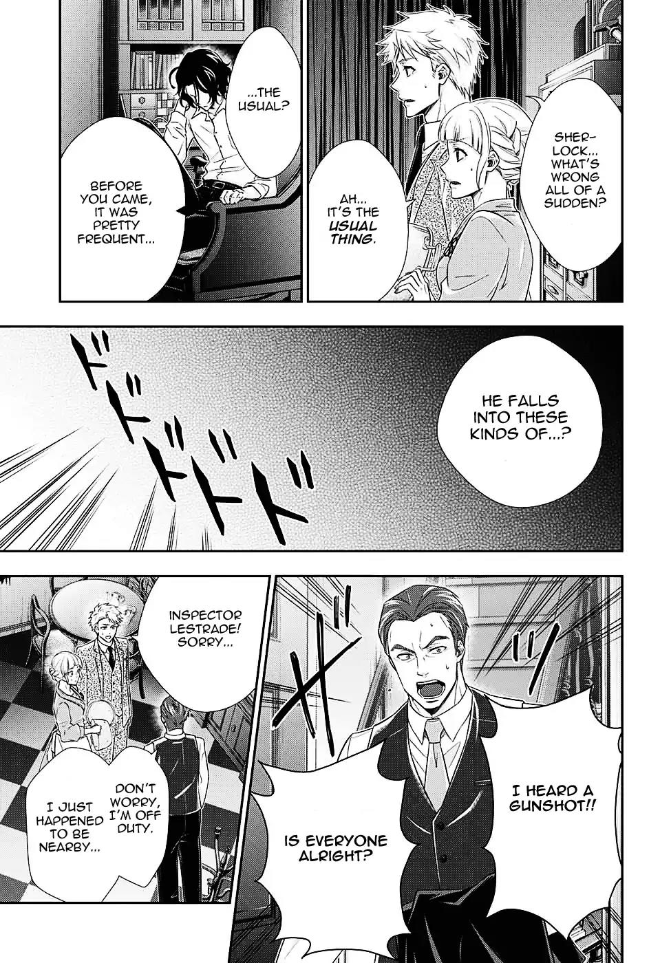 Yukoku no Moriarty Chapter 15 page 13 - Chapter 15: The Two Detectives Act.1