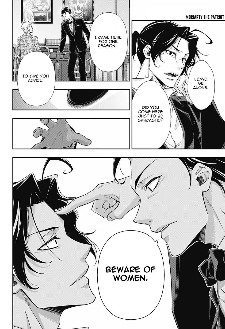 Yukoku no Moriarty Chapter 17 page 22 - Chapter 17: A Scandal In British Empire: Act 1