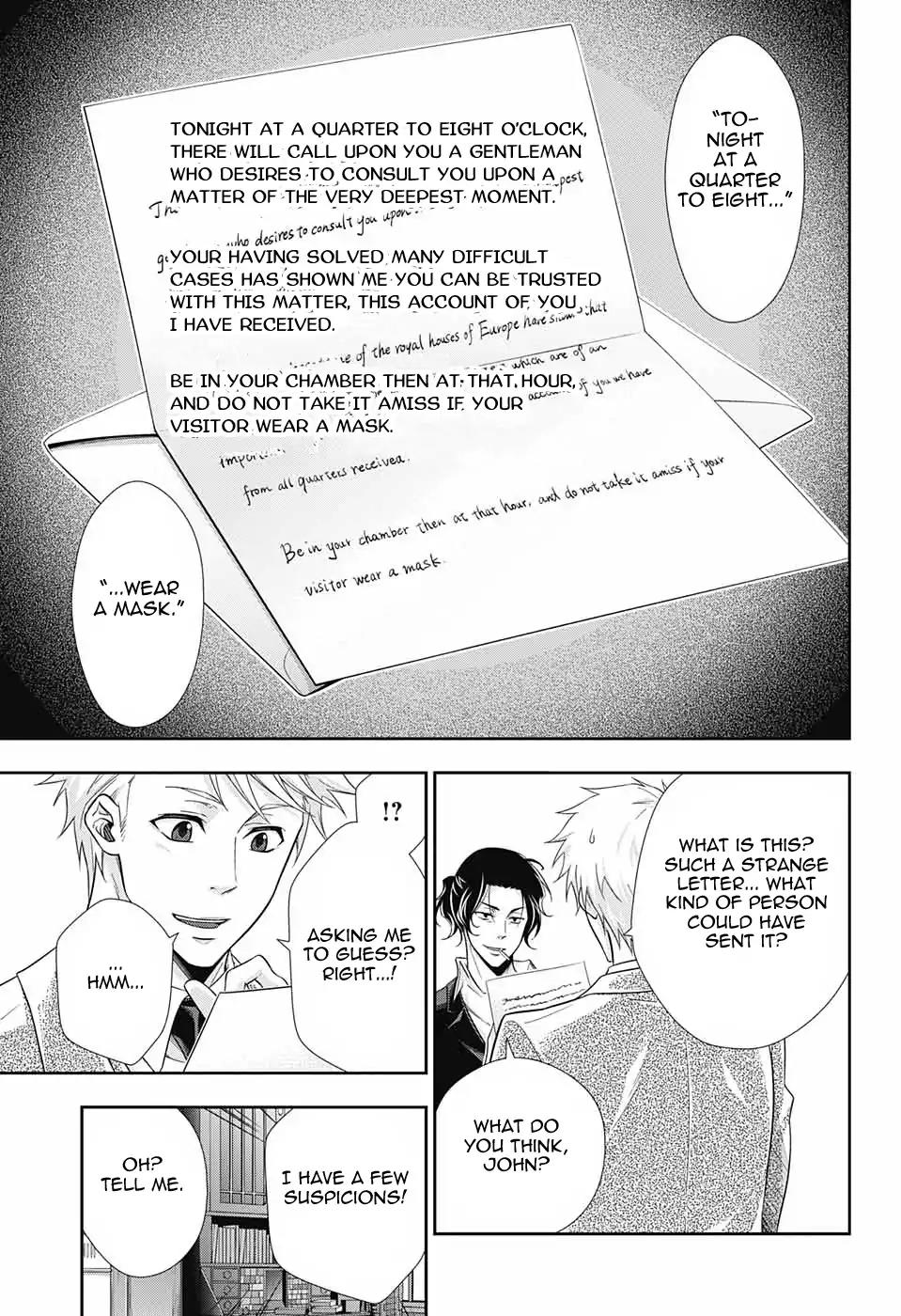 Yukoku no Moriarty Chapter 17 page 25 - Chapter 17: A Scandal In British Empire: Act 1