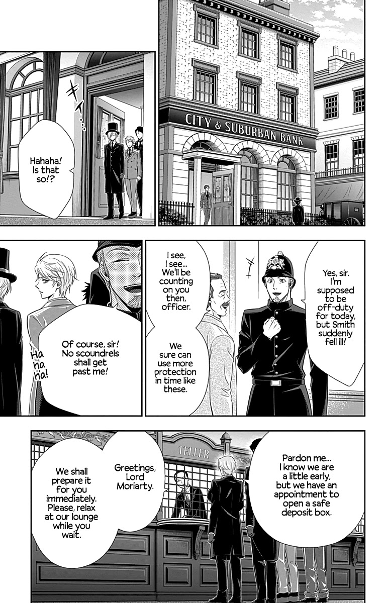 Yukoku no Moriarty Chapter 24 page 19 - Chapter 24: The Adventure of Four Servants