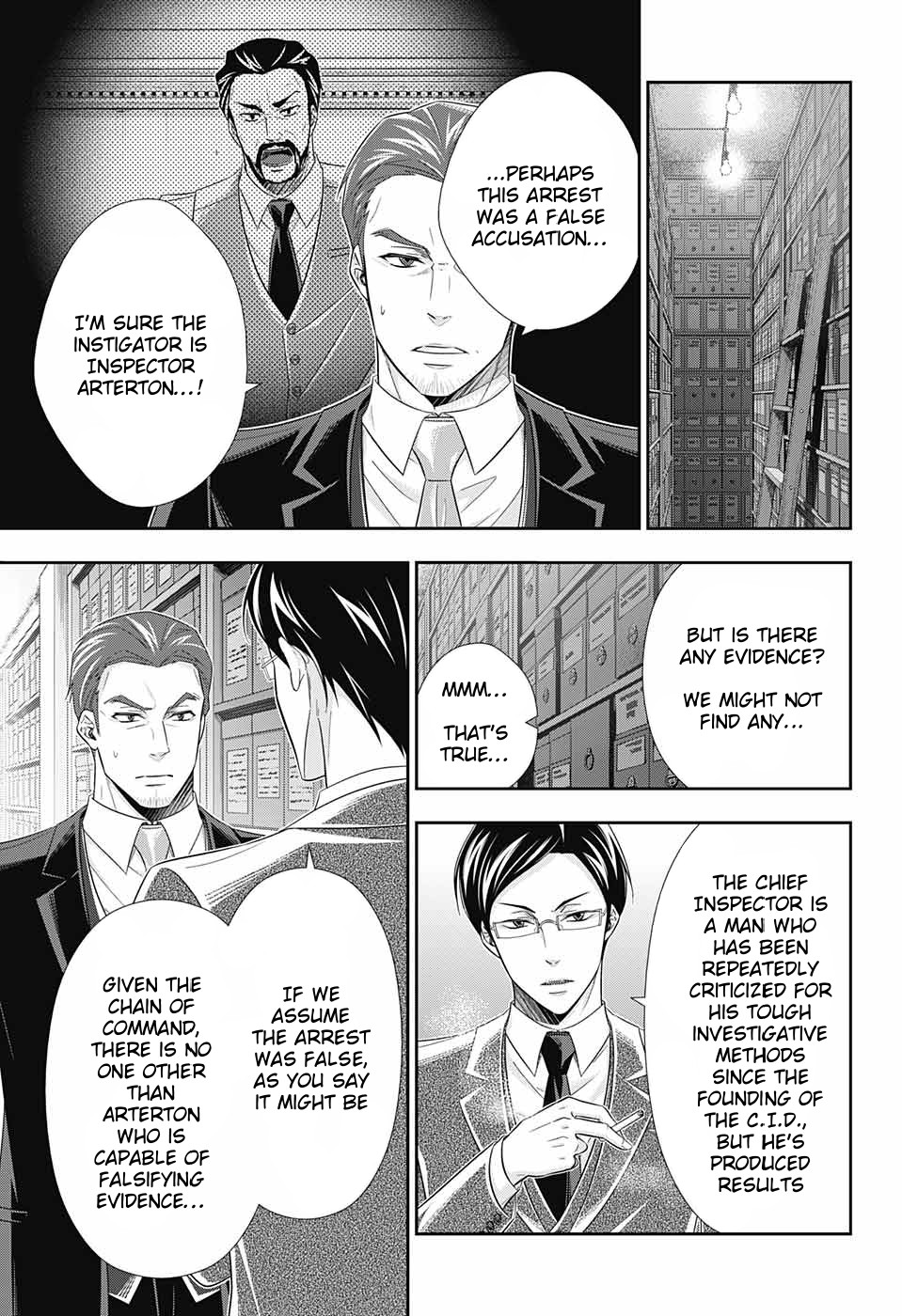 Yukoku no Moriarty Chapter 29 page 15 - Chapter 29: The Riot in New Scotland Yard Act 1