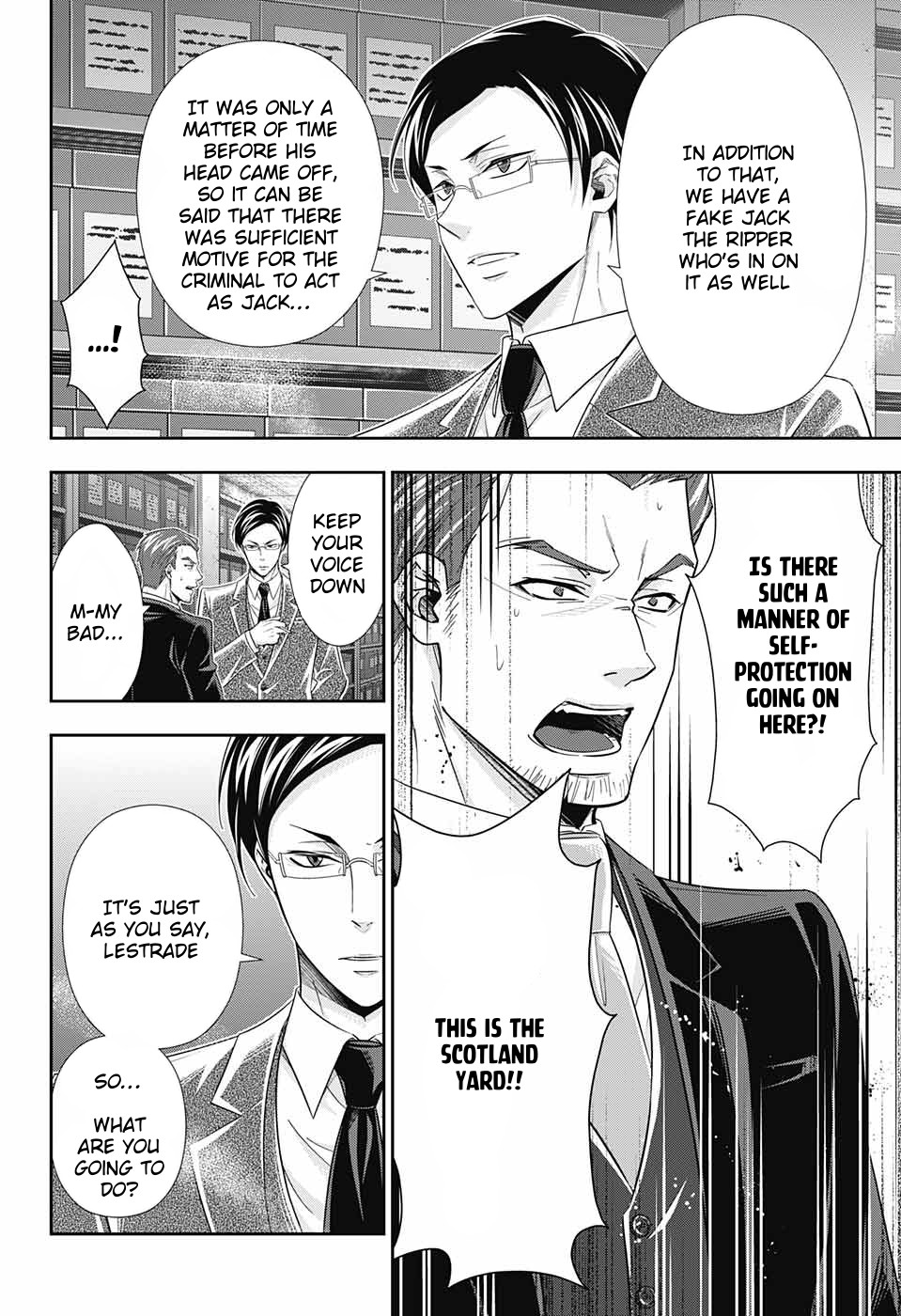 Yukoku no Moriarty Chapter 29 page 16 - Chapter 29: The Riot in New Scotland Yard Act 1