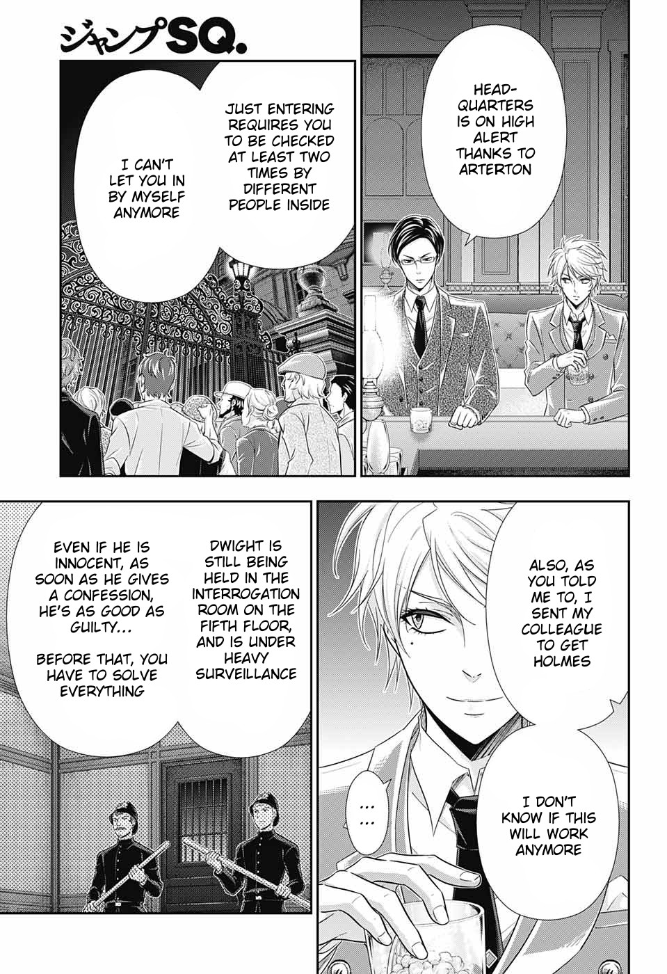 Yukoku no Moriarty Chapter 29 page 39 - Chapter 29: The Riot in New Scotland Yard Act 1