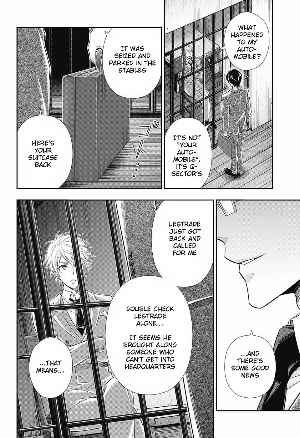 Yukoku no Moriarty Chapter 29 page 46 - Chapter 29: The Riot in New Scotland Yard Act 1