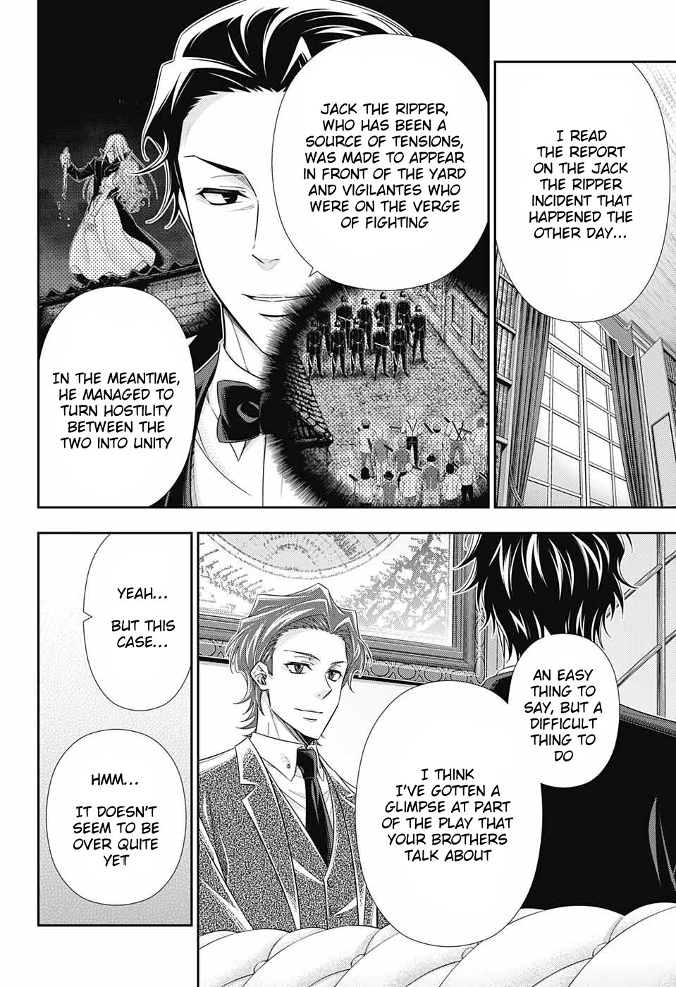 Yukoku no Moriarty Chapter 29 page 6 - Chapter 29: The Riot in New Scotland Yard Act 1