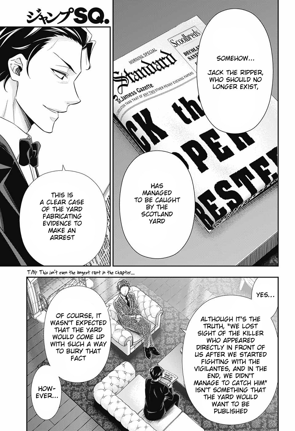 Yukoku no Moriarty Chapter 29 page 7 - Chapter 29: The Riot in New Scotland Yard Act 1