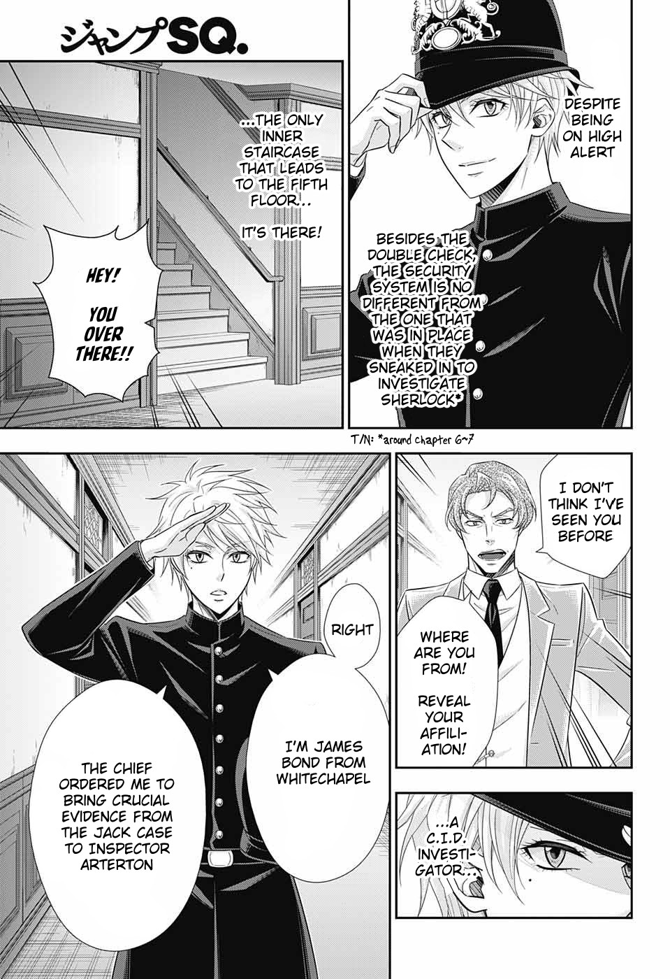Yukoku no Moriarty Chapter 30 page 10 - Chapter 30: The Riot in New Scotland Yard Act 2