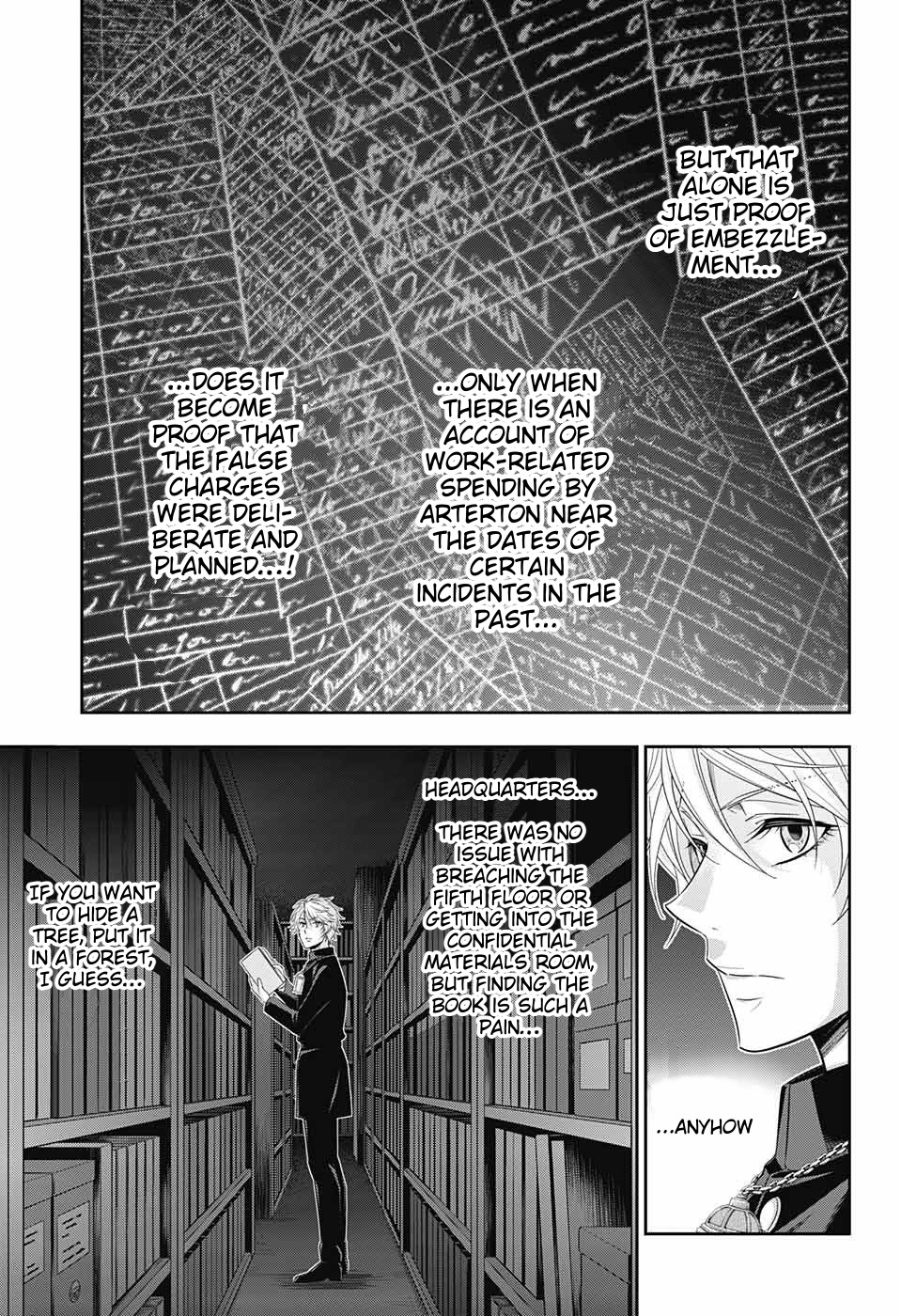 Yukoku no Moriarty Chapter 30 page 18 - Chapter 30: The Riot in New Scotland Yard Act 2