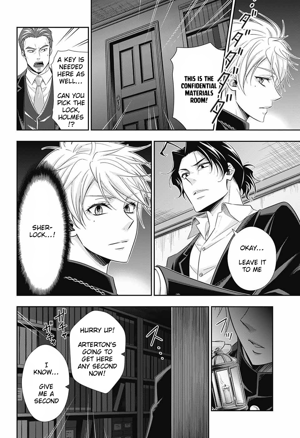 Yukoku no Moriarty Chapter 30 page 19 - Chapter 30: The Riot in New Scotland Yard Act 2