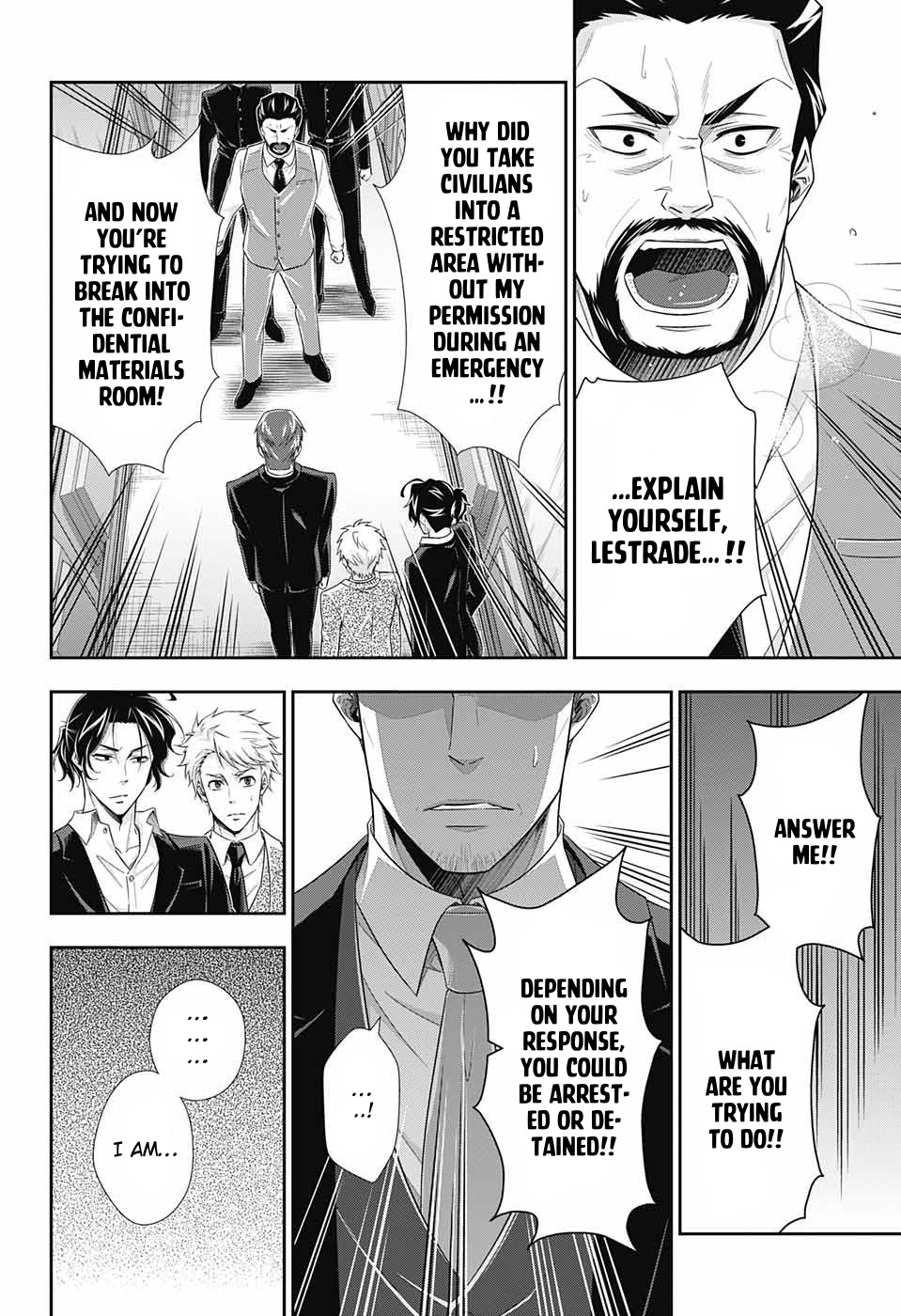 Yukoku no Moriarty Chapter 30 page 21 - Chapter 30: The Riot in New Scotland Yard Act 2