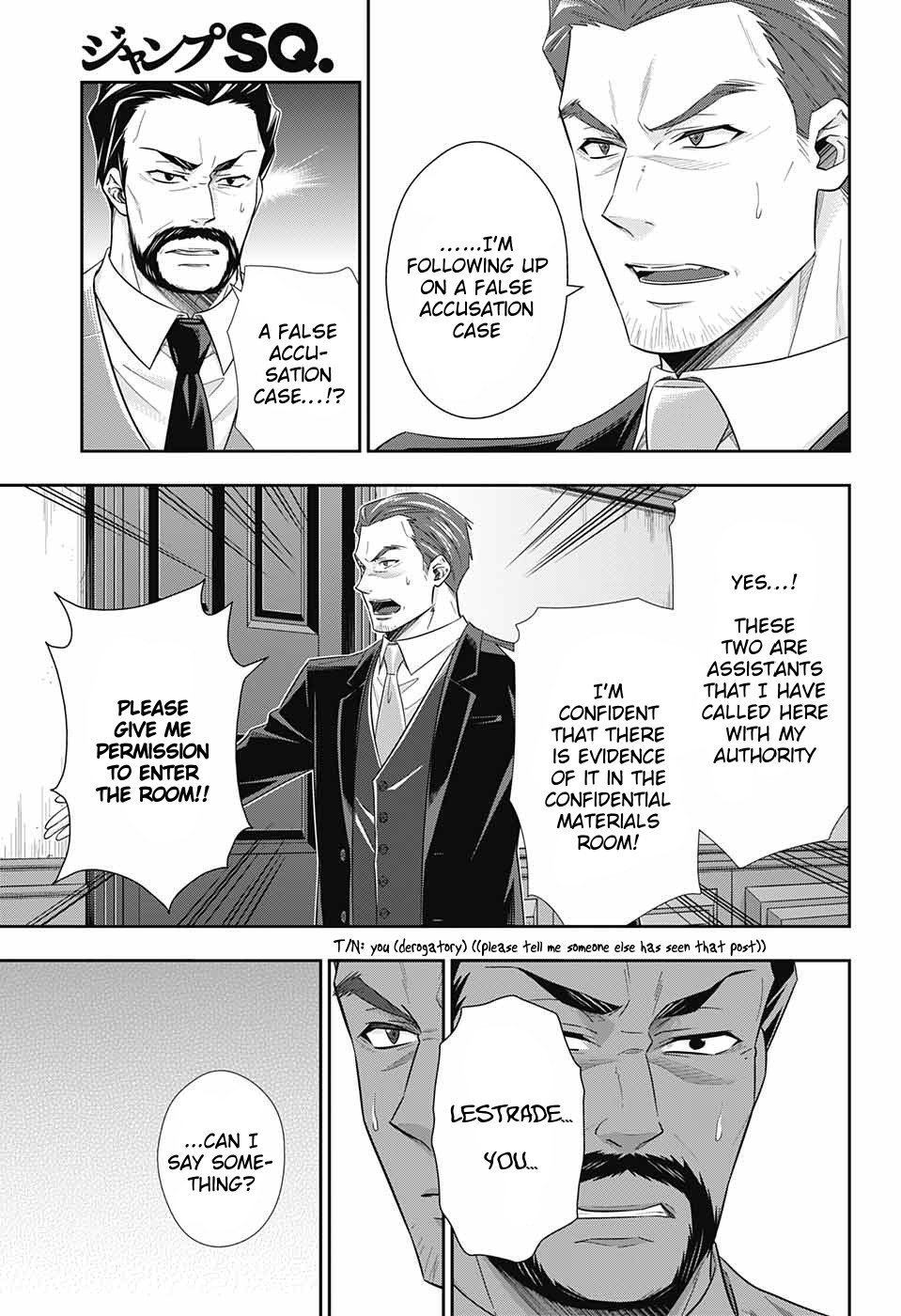 Yukoku no Moriarty Chapter 30 page 22 - Chapter 30: The Riot in New Scotland Yard Act 2
