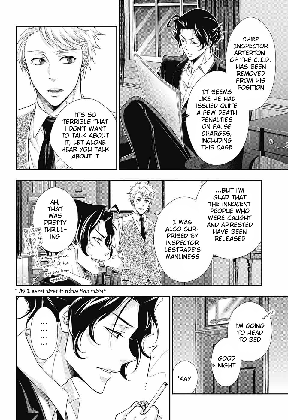 Yukoku no Moriarty Chapter 30 page 37 - Chapter 30: The Riot in New Scotland Yard Act 2