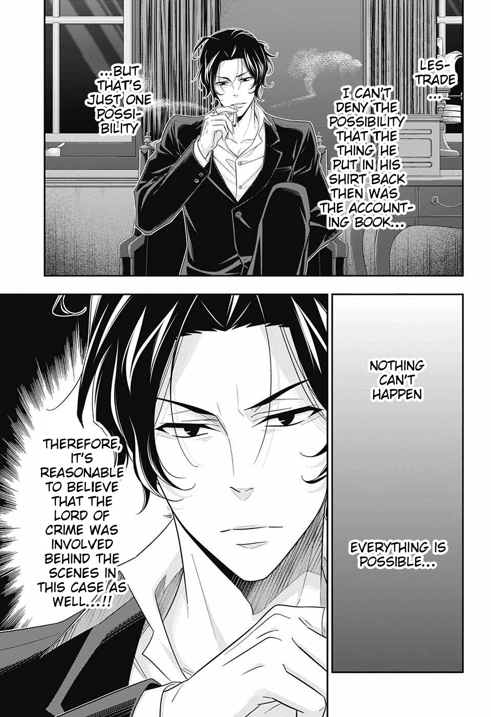 Yukoku no Moriarty Chapter 30 page 38 - Chapter 30: The Riot in New Scotland Yard Act 2