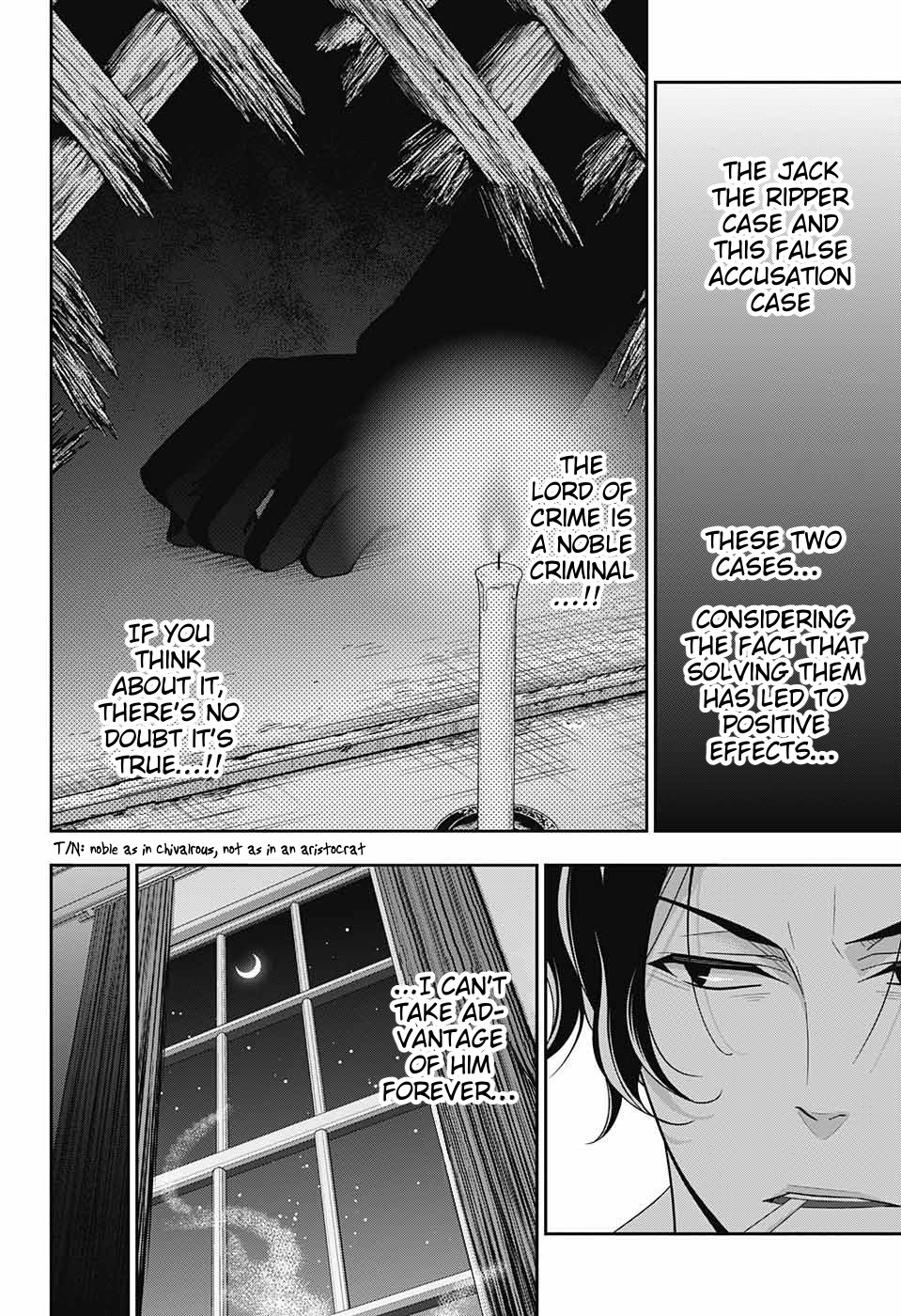 Yukoku no Moriarty Chapter 30 page 39 - Chapter 30: The Riot in New Scotland Yard Act 2