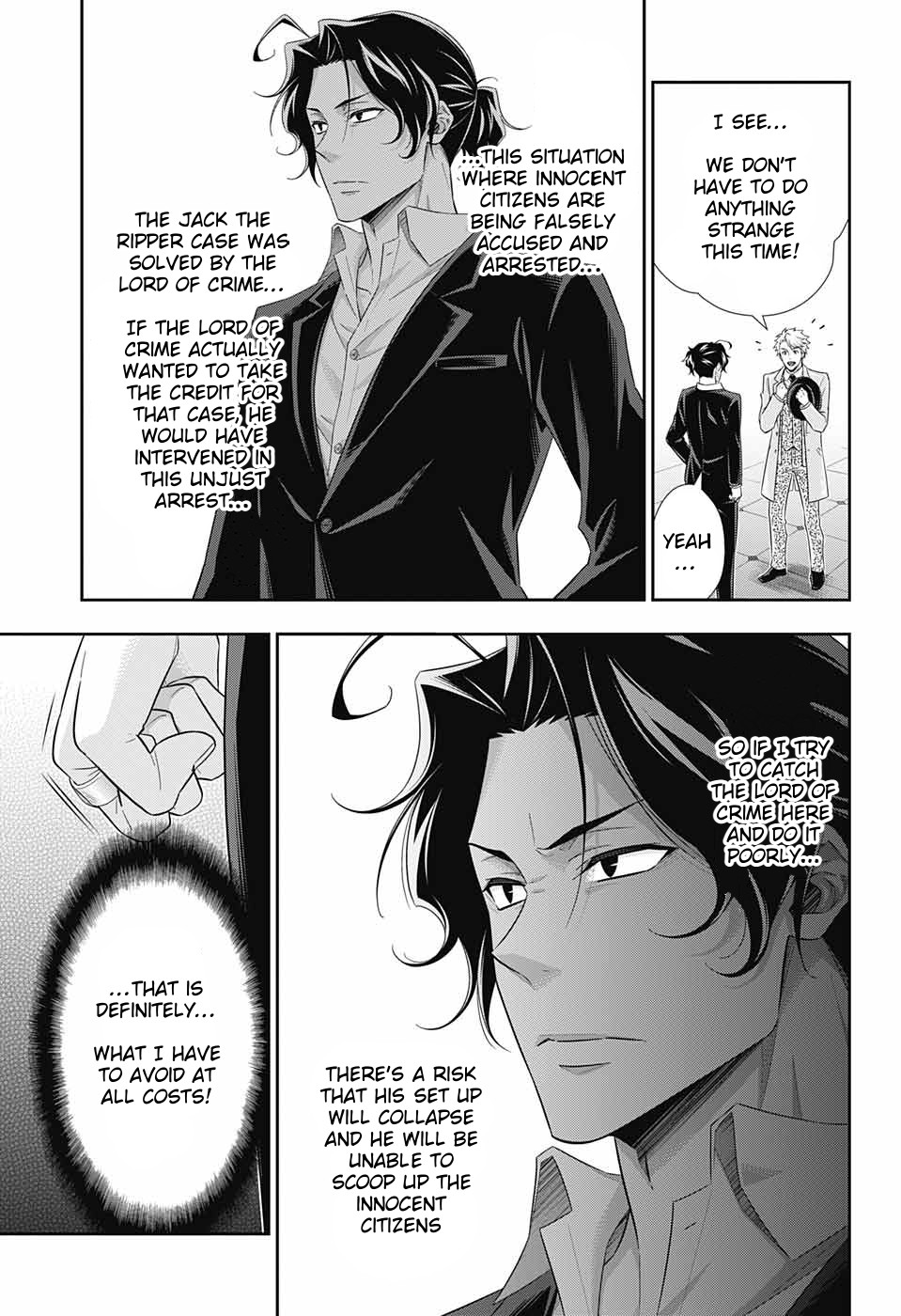 Yukoku no Moriarty Chapter 30 page 6 - Chapter 30: The Riot in New Scotland Yard Act 2