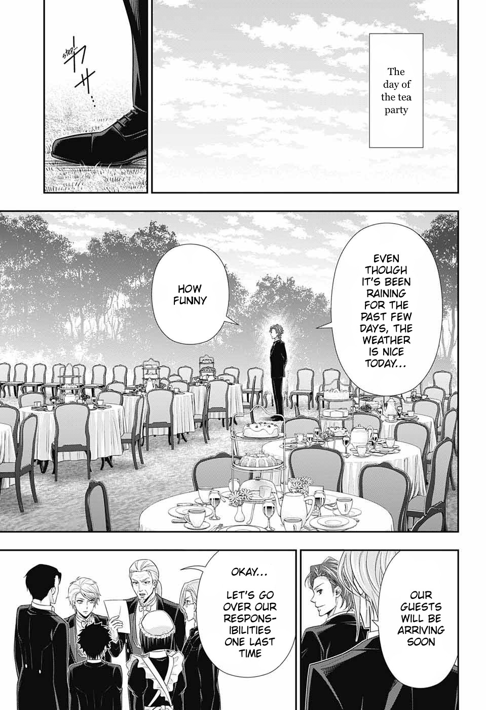 Yukoku no Moriarty Chapter 32 page 13 - Chapter 32: The Tea Party: Moriarty Family Holiday