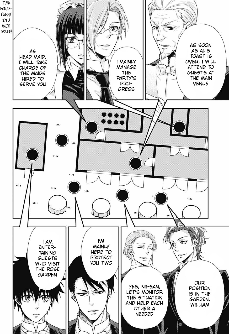 Yukoku no Moriarty Chapter 32 page 14 - Chapter 32: The Tea Party: Moriarty Family Holiday