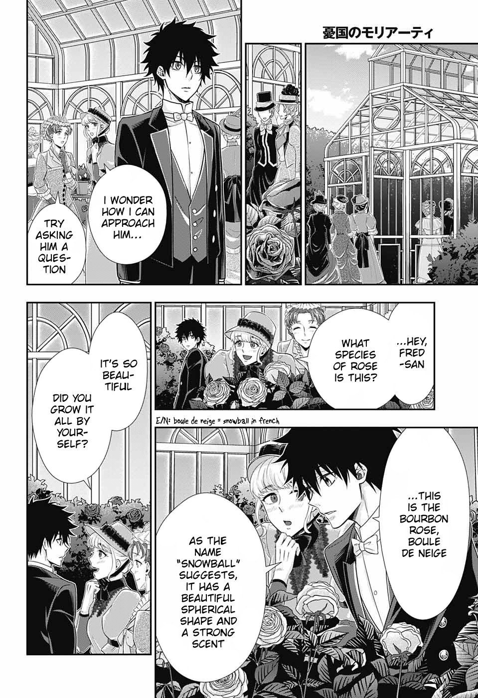 Yukoku no Moriarty Chapter 32 page 26 - Chapter 32: The Tea Party: Moriarty Family Holiday