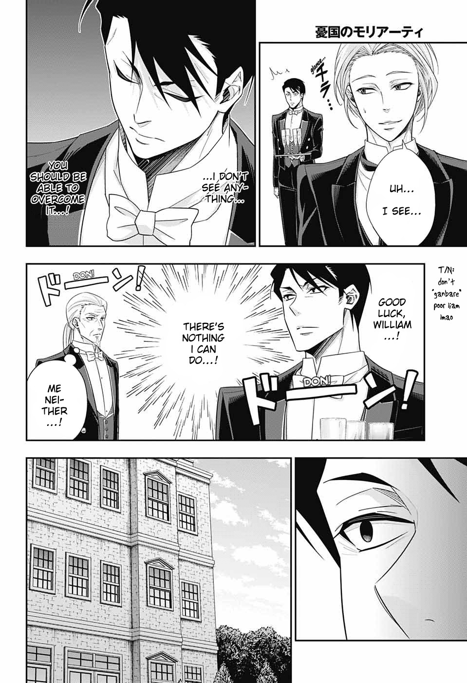 Yukoku no Moriarty Chapter 32 page 34 - Chapter 32: The Tea Party: Moriarty Family Holiday