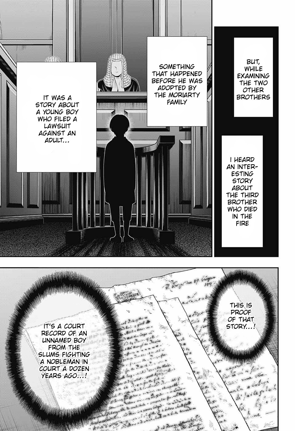Yukoku no Moriarty Chapter 33 page 12 - Chapter 33: The Merchant of London Act 1