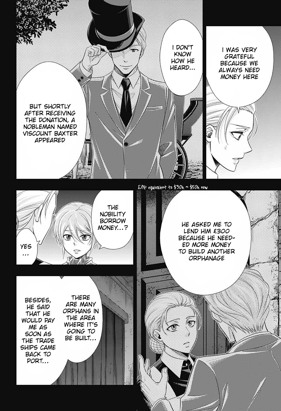 Yukoku no Moriarty Chapter 33 page 29 - Chapter 33: The Merchant of London Act 1