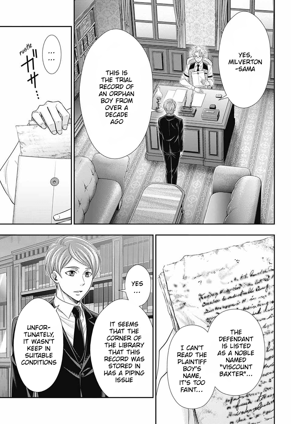 Yukoku no Moriarty Chapter 33 page 4 - Chapter 33: The Merchant of London Act 1