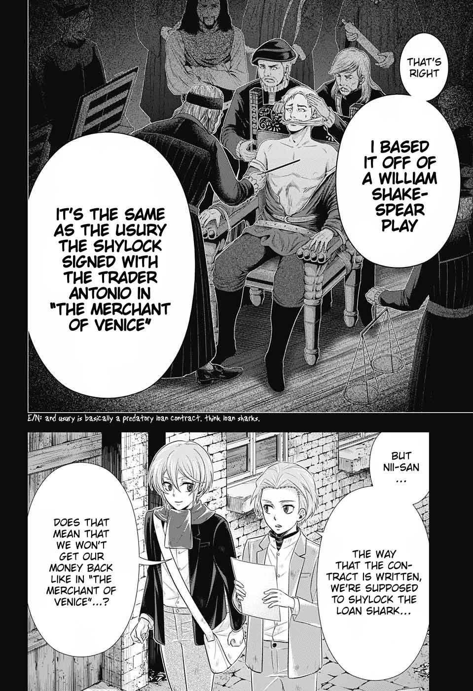 Yukoku no Moriarty Chapter 33 page 45 - Chapter 33: The Merchant of London Act 1